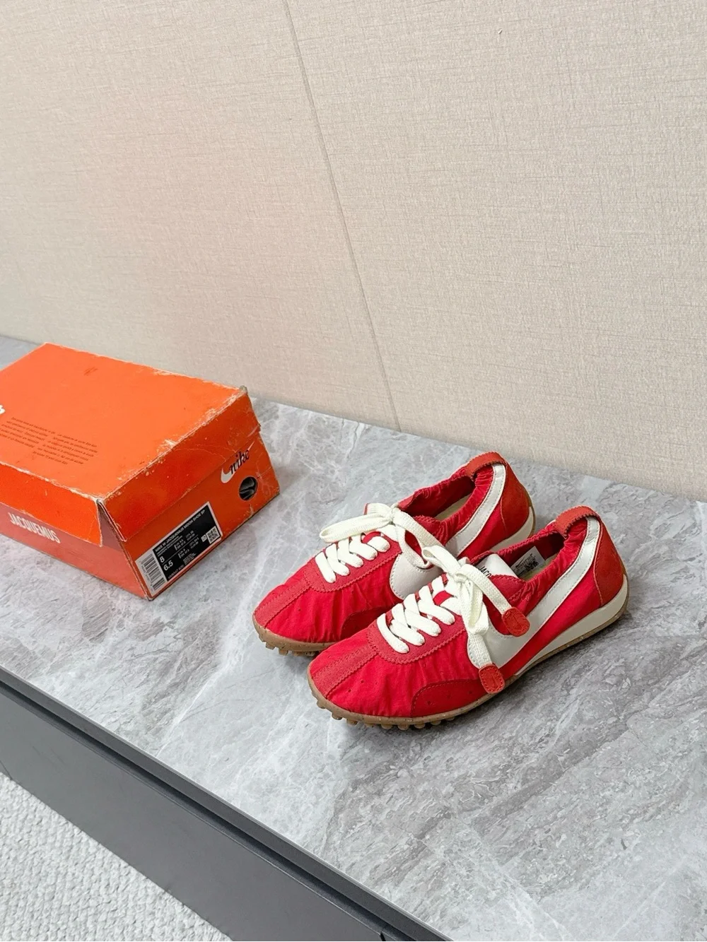 Nike Red and White Women's Sneakers